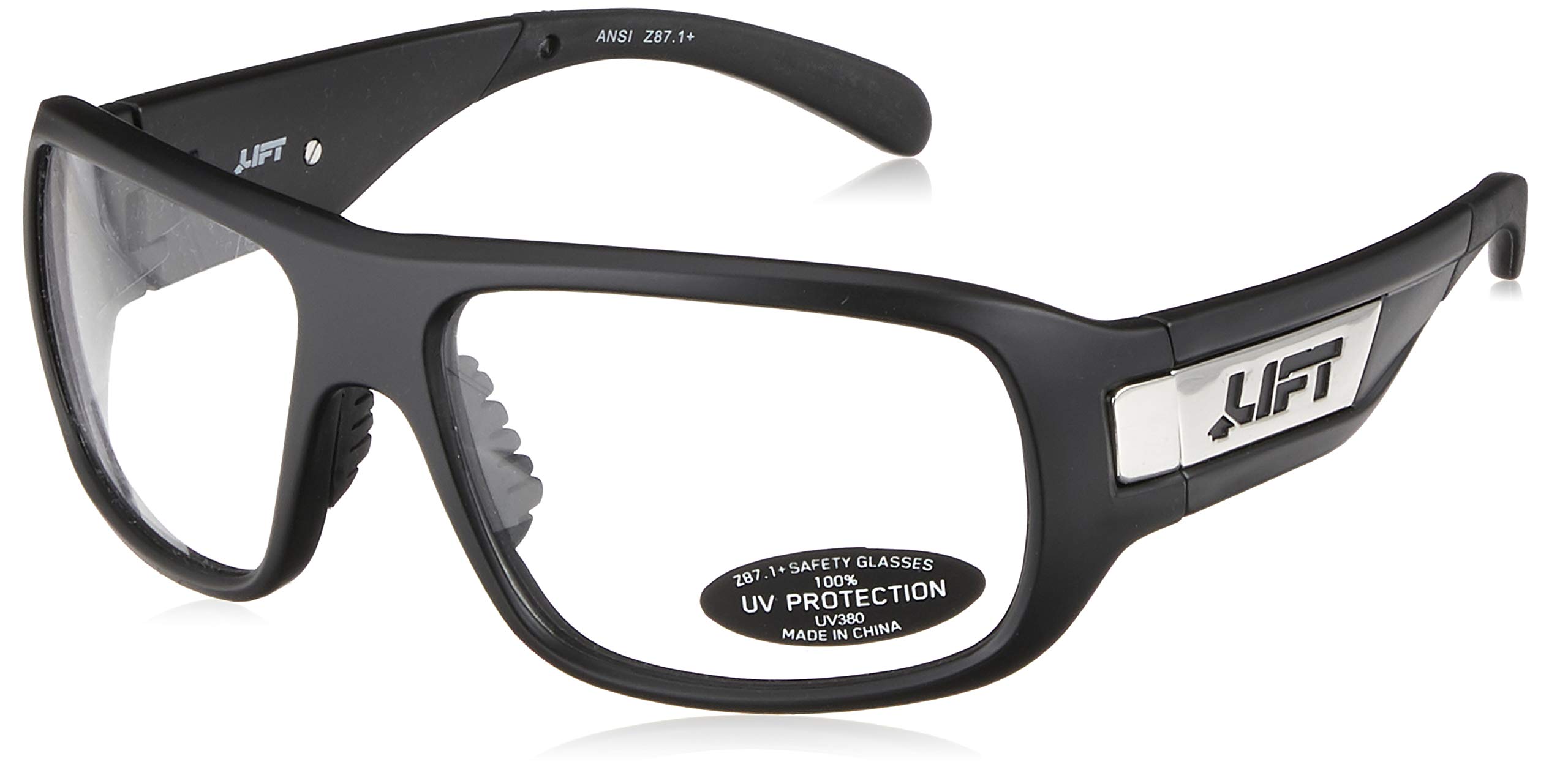 Photo 1 of LIFT Safety EBD-14MKC BOLD One Size Safety Glasses (Matte Black Frame/Clear Lens)