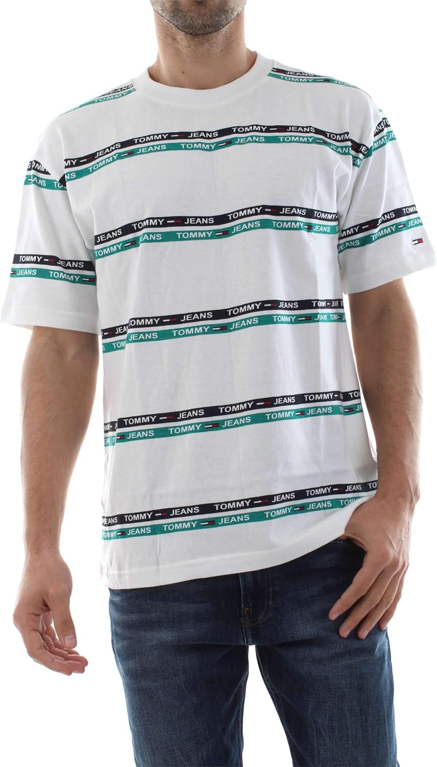 tommy jeans signature stripe tee