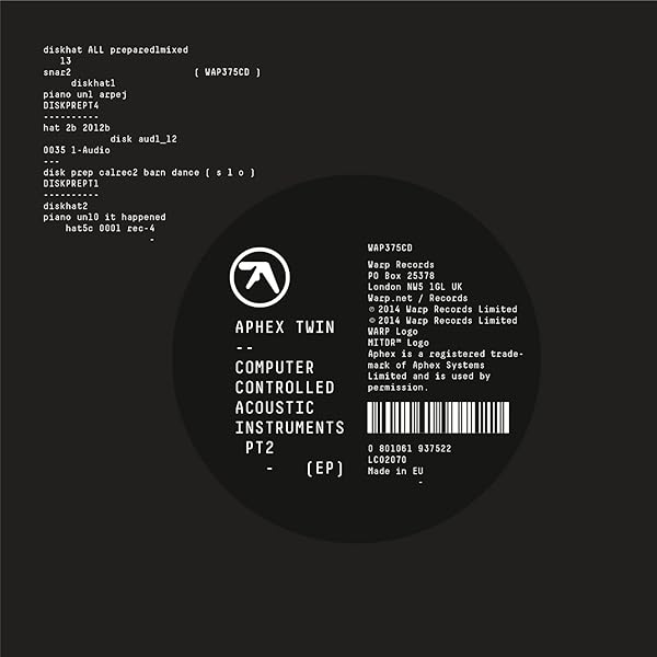 Aphex Twin - Computer Controlled Acoustic Instruments pt 2 EP