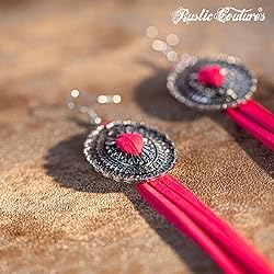 Rustic Couture's Boho Fringe Earrings for Women