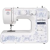 Janome Toile Romance Easy-to-Use 15-Stitch Sewing Machine Officially Licensed Bridgerton Collection
