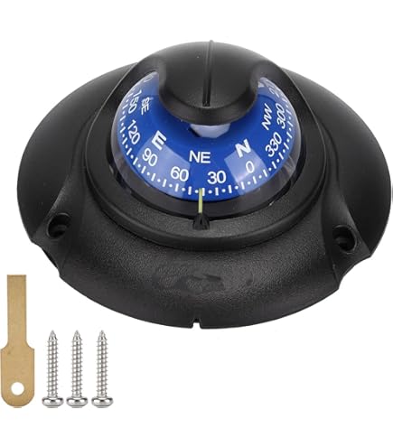 メンテナンス STANDARD COMPASS Multi-Function Magnetic Compass with LED Light Flush Mount