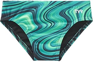 TYR Boys' Durafast Elite Racer Brief Swimsuit