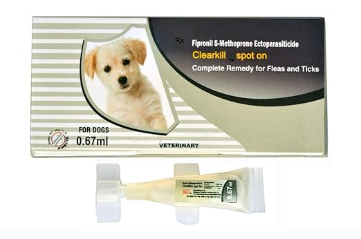 Disinfecto Chemical Industries Clearkill Spot on Dog Flea and Tick Remover (0.67 ml)
