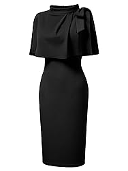 AISIZE Women's Vintage 1940s Half Collar Batwing