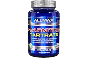 ALLMAX NUTRITION ALLMAX Essentials L-CARNITINE TARTRATE - 120 Capsules - Stimulant-Free Metabolizer - Boosts Energy, Performance & Recovery - Gluten Free & Vegetarian - 60 Servings