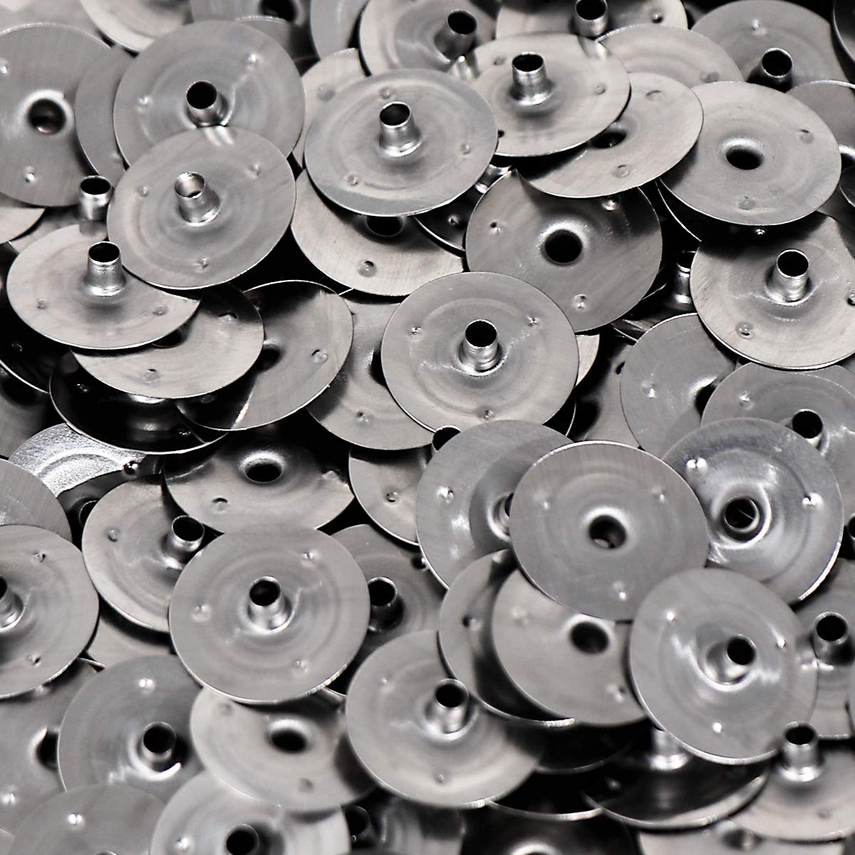 NKlaus 200 DOCHTFUß Ø 2,2mm tealight wick metal foot candle candle wick stand plate candle wax for glass fibre wick cotton wick up to 2,2mm H: 3,4mm 4167