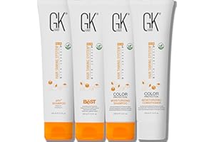 GK HAIR Global Keratin The Best Smoothing Keratin Treatment Kit (3.4 Fl Oz/100ml) Professional Brazilian Complex Blowout Straightening For Silky Smooth & Frizzy Hair