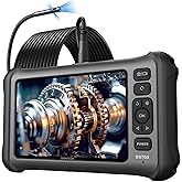 DEPSTECH 7'' IPS Endoscope Camera with Lights, 1080P Triple-Lens Digital Borescope Tool, Inspection Camera with Split Screen, Sound Recording, 16.5ft IP67 Waterproof Snake Cable, 180° Rotation View