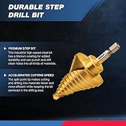 NEIKO 10174A Quick Change Spiral Grooved Step Drill