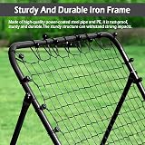 Amazing Tour Football Rebounder - Adjustable Steel Frame Net Practice Trainer view 9
