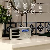 August MB225S DAB/DAB+/FM Digital Radio Portable Silver 40 Presets view 2
