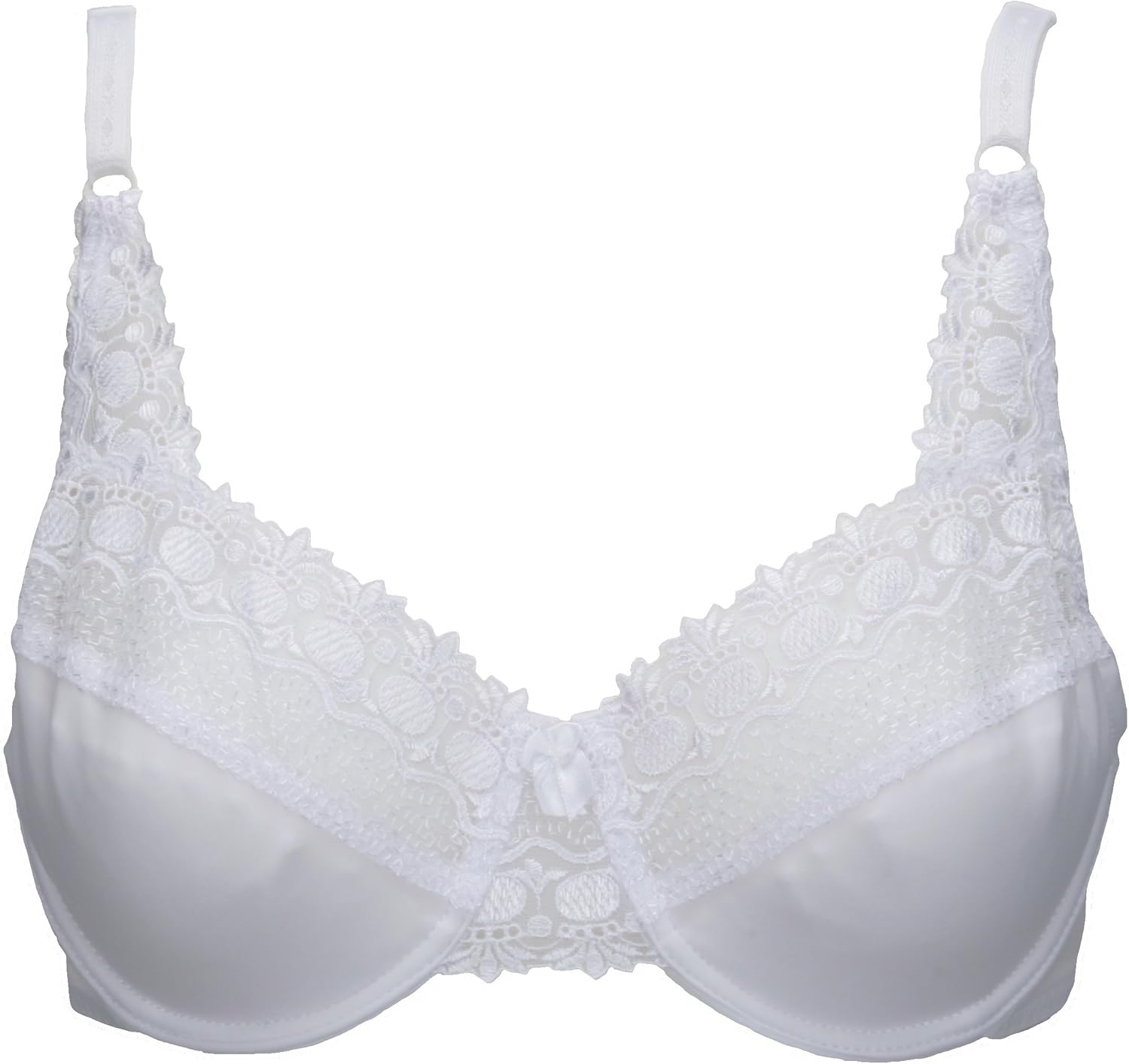 Marlon Soft Microfibre & Lace Bra White Size 34B Amazon.co.uk Clothing