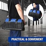 WORKPRO 16 Inch Tool Bag 600D Polyester Heavy Duty with Waterproof Base view 8