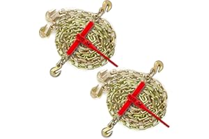 AYMMIC 5/16"-3/8" Ratchet Load Binder and 5/16" G70 Transport Chain Kit,Chain Binder with 5,400Lbs Working Load Limit,Tow Chain with Grappling Hook,Tie Down Heavy Loads to A Truck or Flatbed Trailer