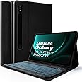 LAMA Backlit Keyboard Case for Samsung Galaxy Tab S10 FE/S9 FE 10.9'', Detachable Wireless Keyboard Case for Galaxy Tab S9/S8/S7 11'', Lightweight Stand Cover with Built-in S Pen Holder, Black