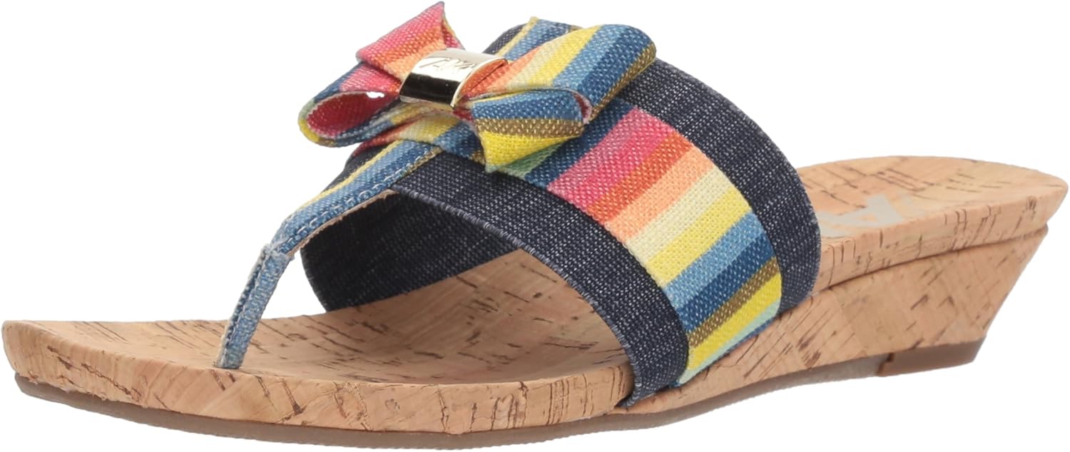 Anne Klein AK Sport Women's Impeccable Sandal Slide, Coral