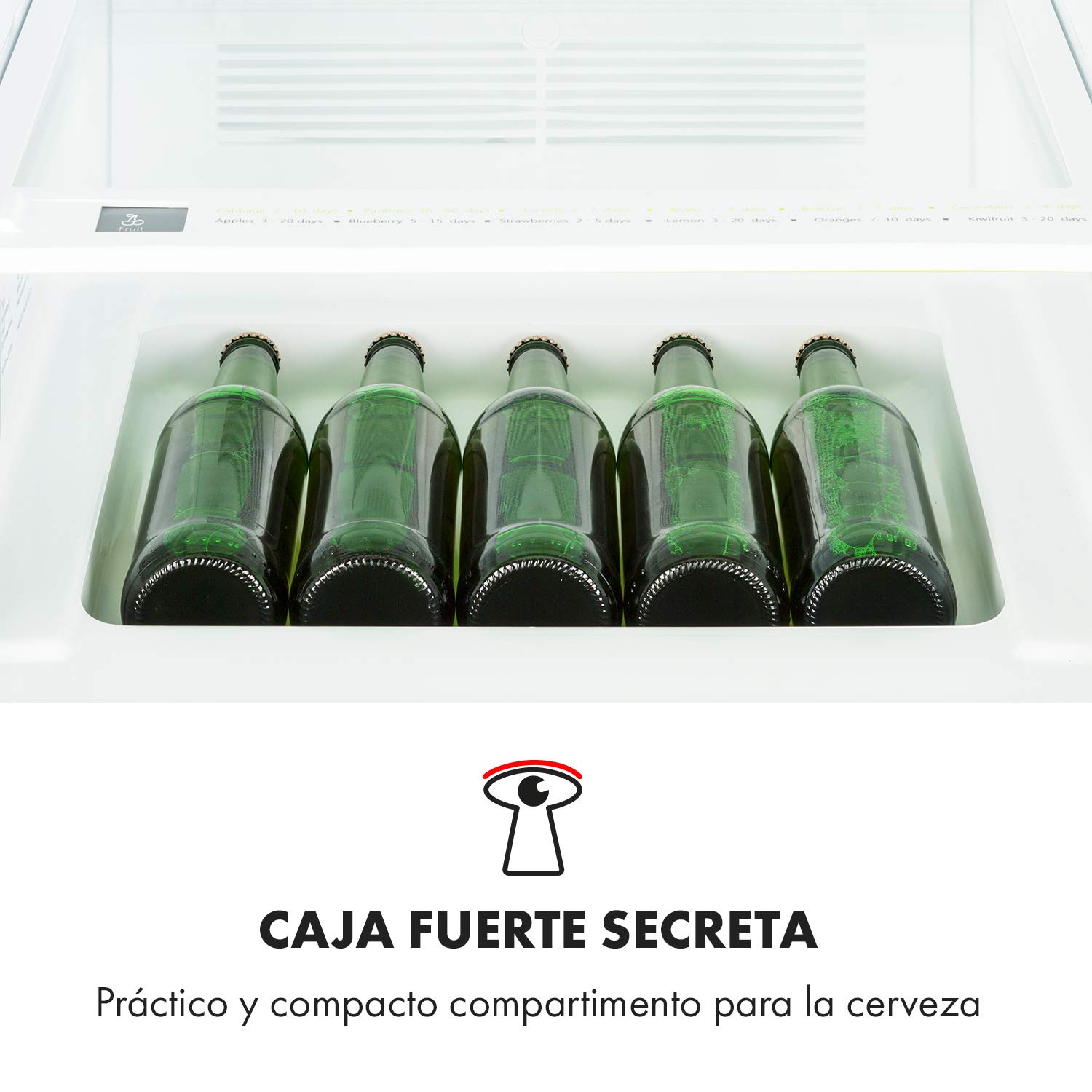 Klarstein CoolZone - Nevera combi para montar en la cocina, 3 ...