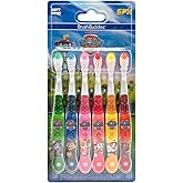 Brush Buddies Paw Patrol Kids Toothbrush Set of 6 Pack Soft Bristle Toothbrushes for Toddlers Ages 2+, Extra Gentle Bristles, Small Head, Easy Grip Handle, Fun Paw Patrol Characters, Kids Oral Care