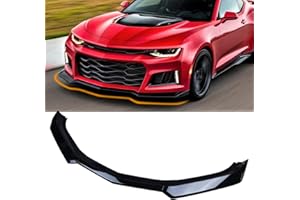 NOPOCA Front Bumper Lip Fit for 2016-2024 Chevy Camaro SS / 2019-2024 LS LT RS Splitter Spoiler Diffuser Protector Guard Wing Body Kit Air Dam Camaro Accessories (Glossy Black)