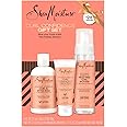 SheaMoisture Coconut & Hibiscus Hair Care Bundle – Curl Enhancing Smoothie, Curl & Style Milk + Frizz Free Curl Mousse (3 Piece Set)