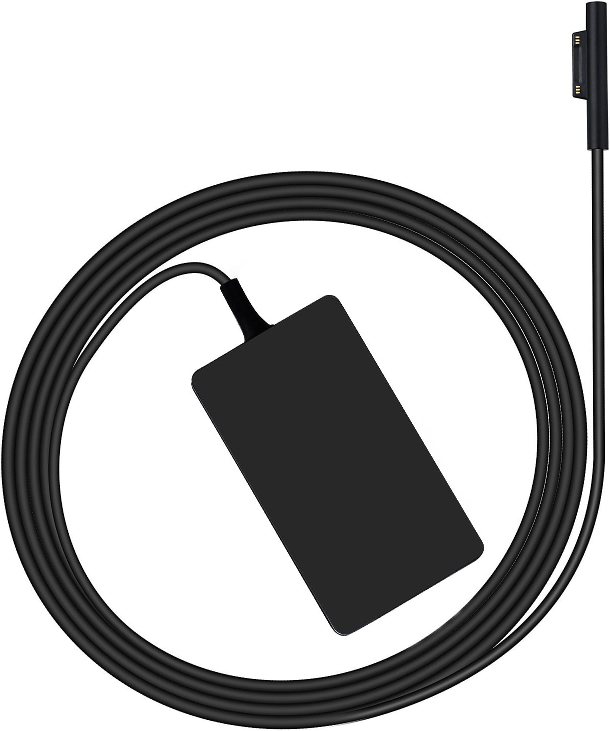 New Surface Pro 5/4/3 Charger for Microsoft, 36W 12V 2.58A Surface Power Supply Adapter for Microsoft Windows New Surface Pro 5 Pro 4 Pro 3 i5 i7 2017 Tablet Model 1625 - with 5V 2A USB Charging Port