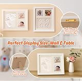 PewinGo Footprint & Handprint Clay Kit Baby Frame White view 4