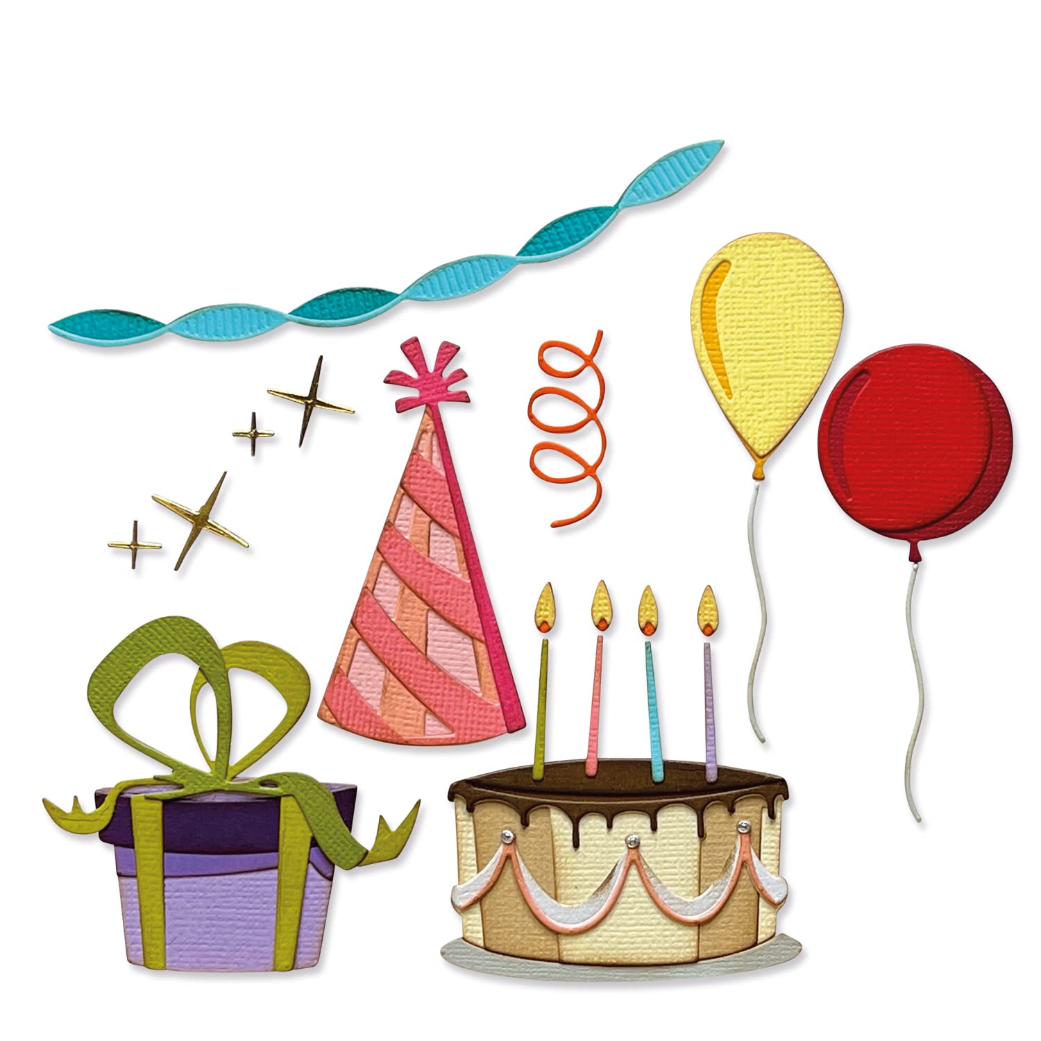 Sizzix Thinlits Die Set 32PK Celebrate Colorize by Tim Holtz, 666285