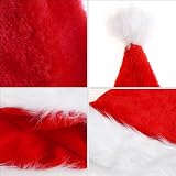 SULOLI Kids Santa Hat Plush Christmas Costume Party Costume Hat Ages 3-5 view 2