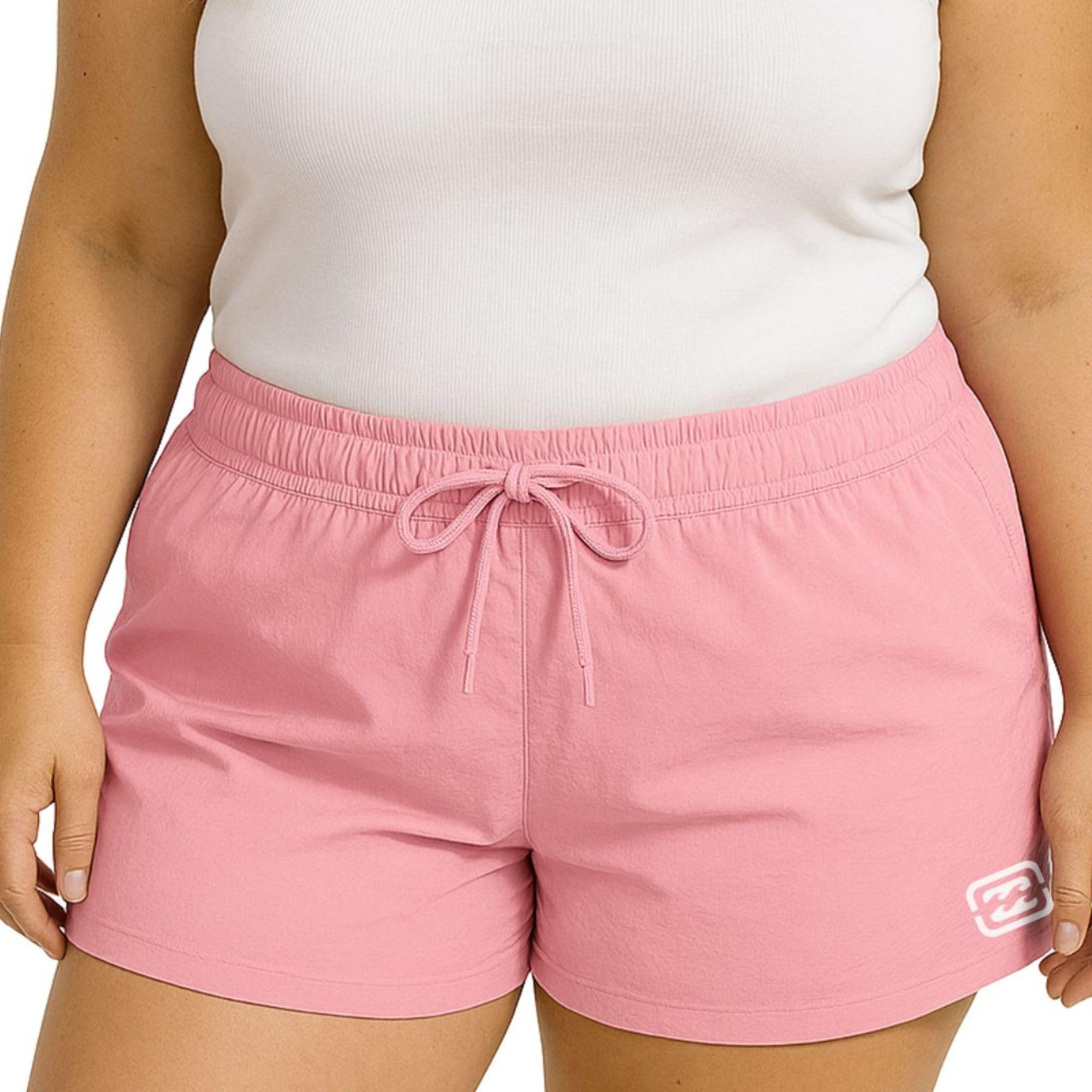 Photo 1 of Billabong Plus Size Swim Shorts - (XL-4X) Quick Dry Beach Swim Board Shorts for Women Pink 3XL