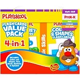 Playskool Flash Cards Value Pack - Alphabet/First Words/Shapes &amp; Colors/Numbers PreK - K
