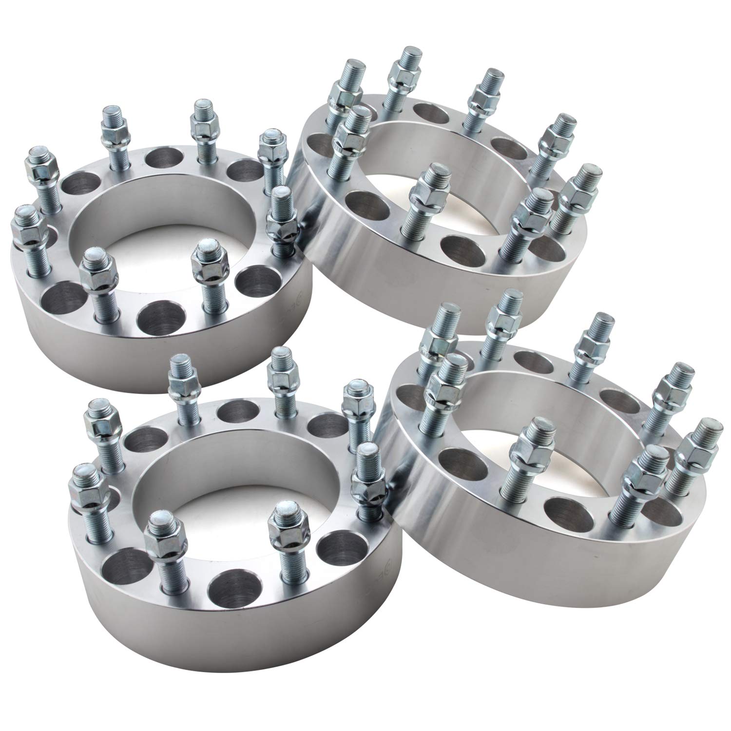 Photo 1 of DCVAMOUS 4PC 8x6.5 to 8x170 Wheel Adapters 1.5 Inch with 9/16"-18 Studs Compatible with Dodge 8 Lug for 1994-2010 R-A-M 2500 3500 | 1975-1998 F250 F350(With 9/16" Lugs) | 1975-1986 C20 C30 K20 K30 J20