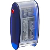 AS2M (1053121), Long Point Sharpener, sharpens in 2 steps; 2 spare blades includes. With lead pointers for 2 mm and 3.2 mm. BLUE only