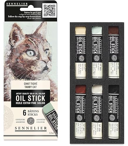 Amazon.com : SENNELIER Mini Oil Stick Set, Seascape Colors, 6