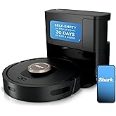 Shark AV2501AE AI Robot Vacuum with XL HEPA Self-Empty Base, Bagless, 60-Day Capacity, LIDAR Navigation, Perfect for Pet Hair, Compatible with Alexa, Wi-Fi Connected, Carpet & Hard Floor, Black