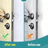 efbock 6pcs Transparent Silicone Door Stopper Wall Protector Bumper Guard 1.57 view 5