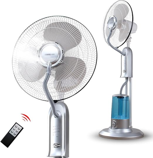 electric fan with water cooler