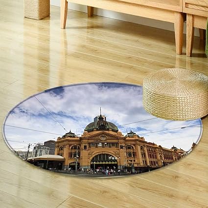 Amazon Com Round Area Rug Carpet Melbourne City Historic Building