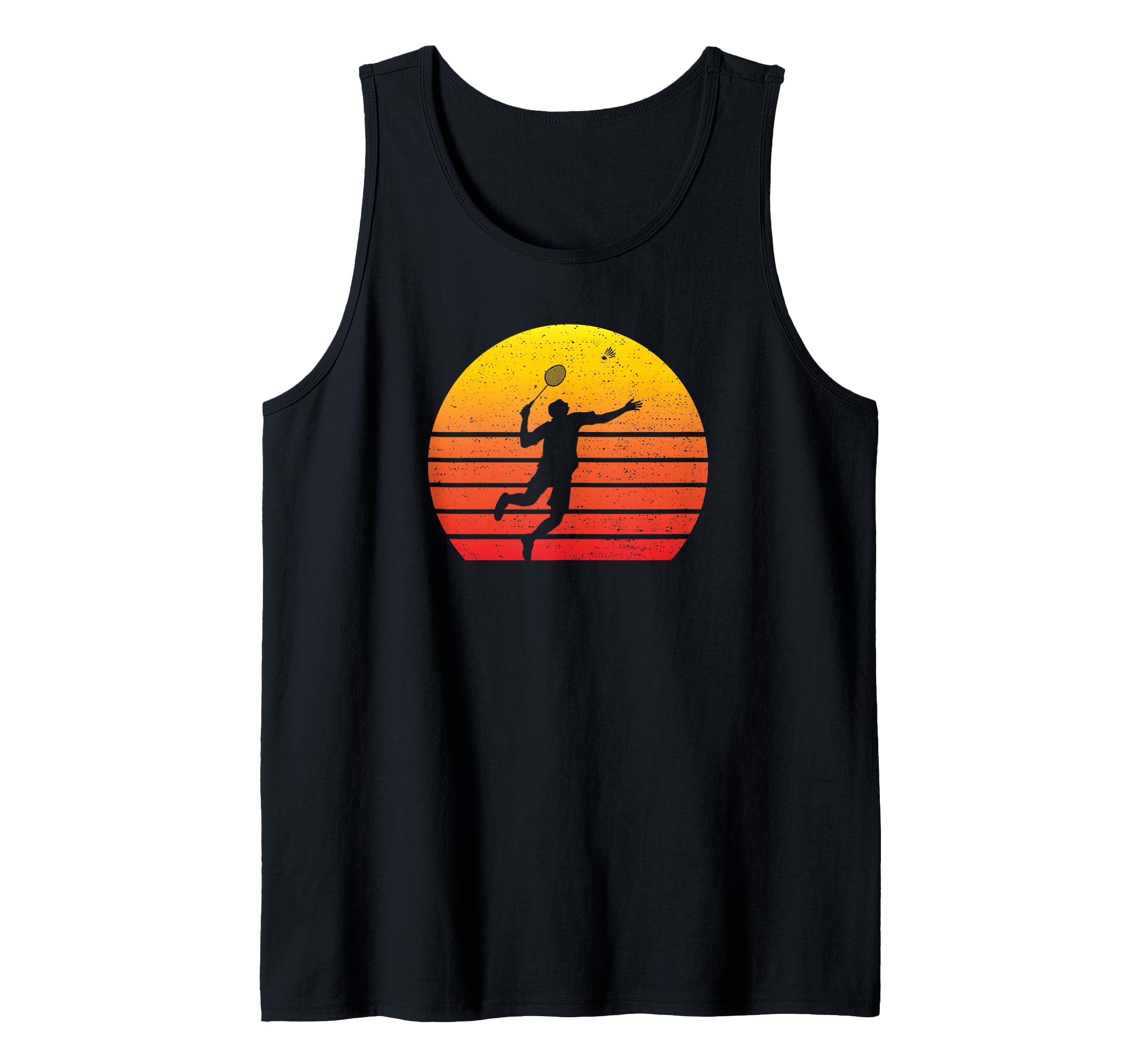 Badminton Retro Vintage Sunset Tank Top