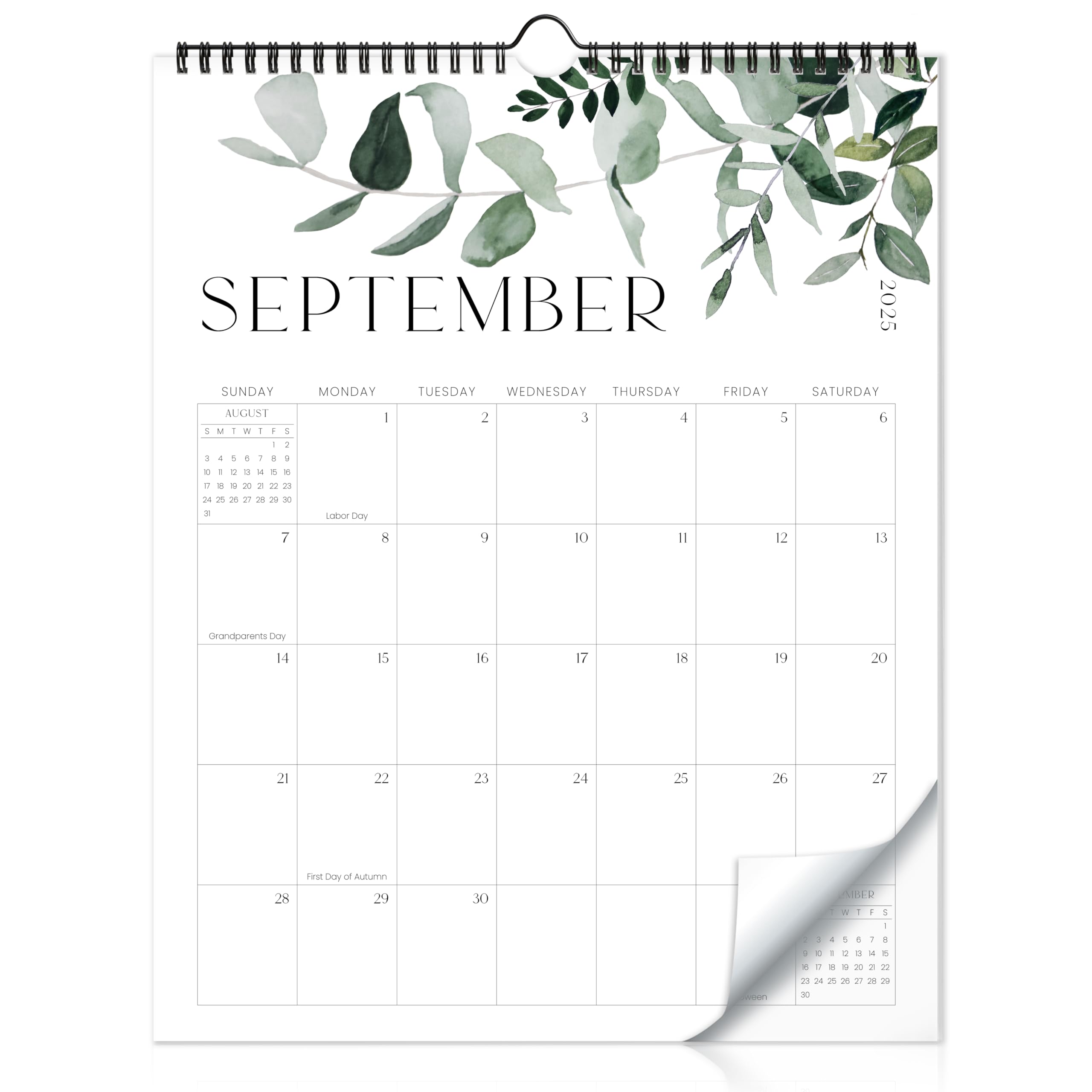 Photo 1 of Aesthetic 2025-2026 Wall Calendar - Runs from June 2025 Until December 2026 - The Perfect Large Modern Greenery Calendar Planner for Easy Organizing