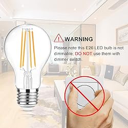 Ascher 60 Watt Equivalent, E26 LED Filament Light