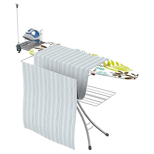 title=Gimi Advance 100 Asse da Stiro con Supporto Estraibile, Acciaio, Grigio