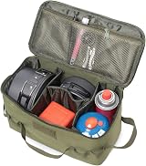 CHEYLIZI Outdoor Storage Bag Green 34x19x17cm 600D Oxford Cookware Organizer view 2