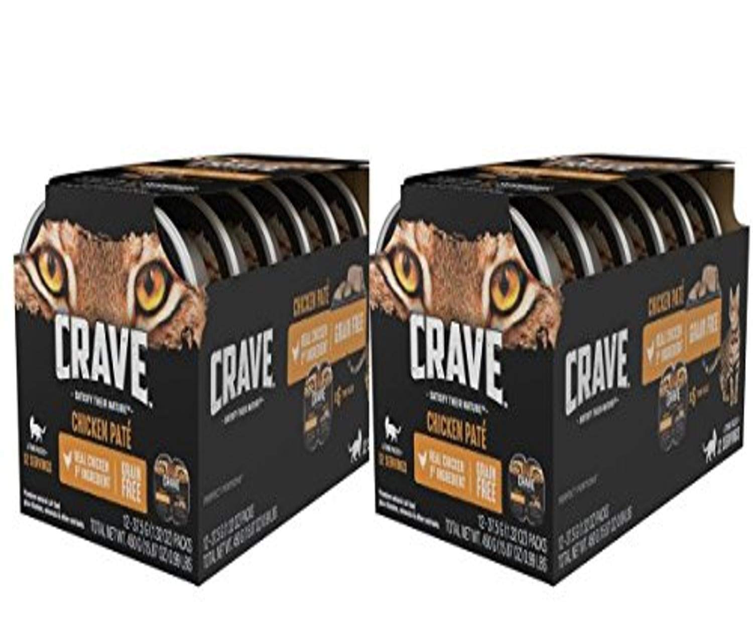 CRAVE Grain Free Adult High Protein Natural Soft Wet Cat Food Paté