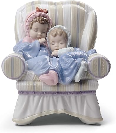 LLADRÓ Figura Niños Mis Dos Pequeños Tesoros. Figura Bebé de Porcelana.: Amazon.es: Hogar
