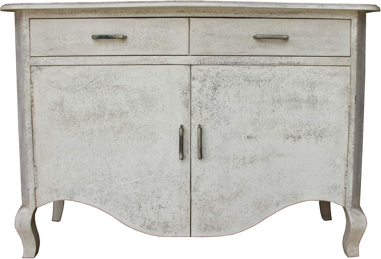 Amazon Com Two Drawer Cabinet Accent Wooden Cabinet Storage Chest With Drawers For Living Room Or Dining Room White Gray Handcrafted Design 51 X 19 25 X 35 5 Cherie Kitchen Dining