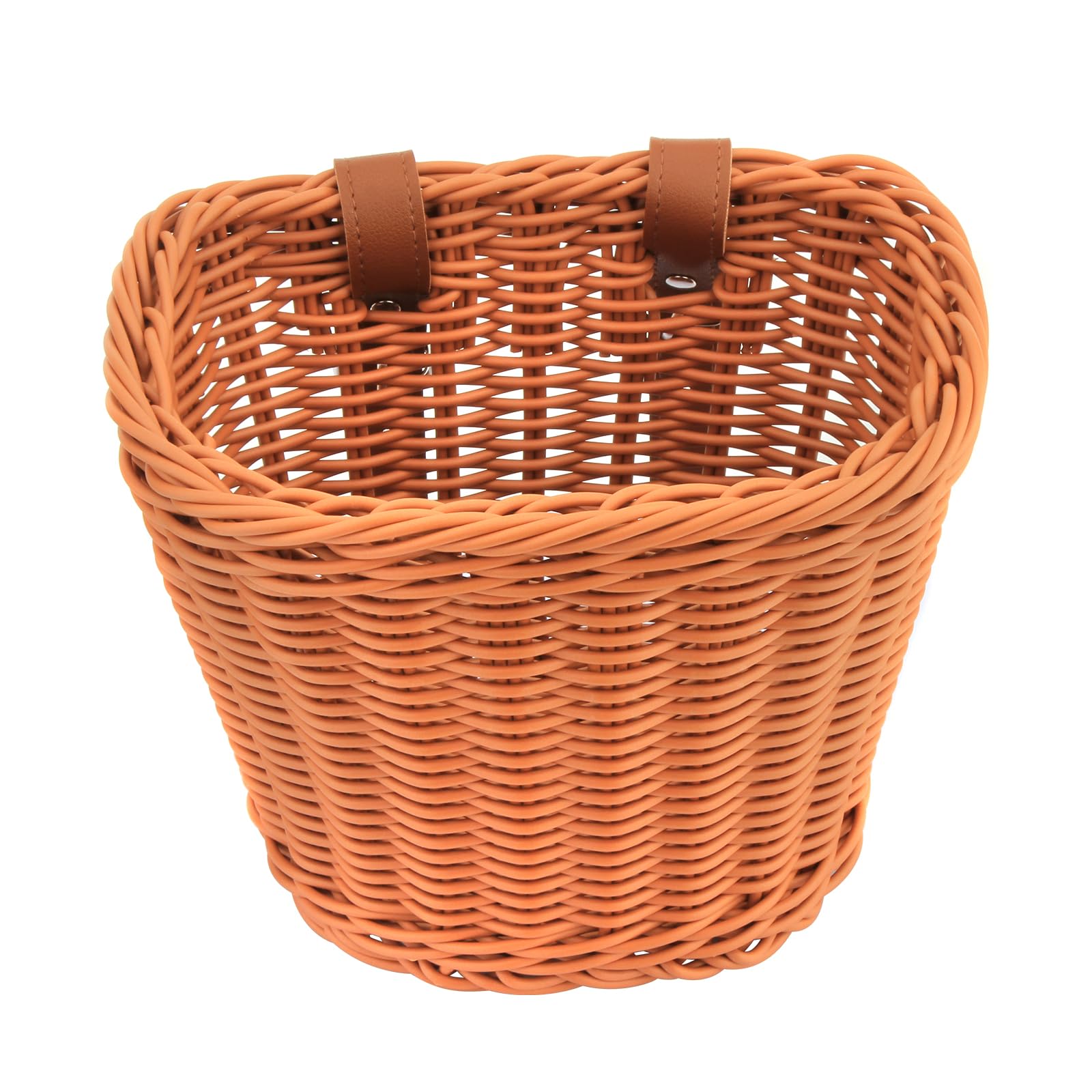 Twilight Garage Bicycle Wicker Basket for Kids Bikes, Tricycle, Scooters, Brown, Polypropylene, Handlebar Mount