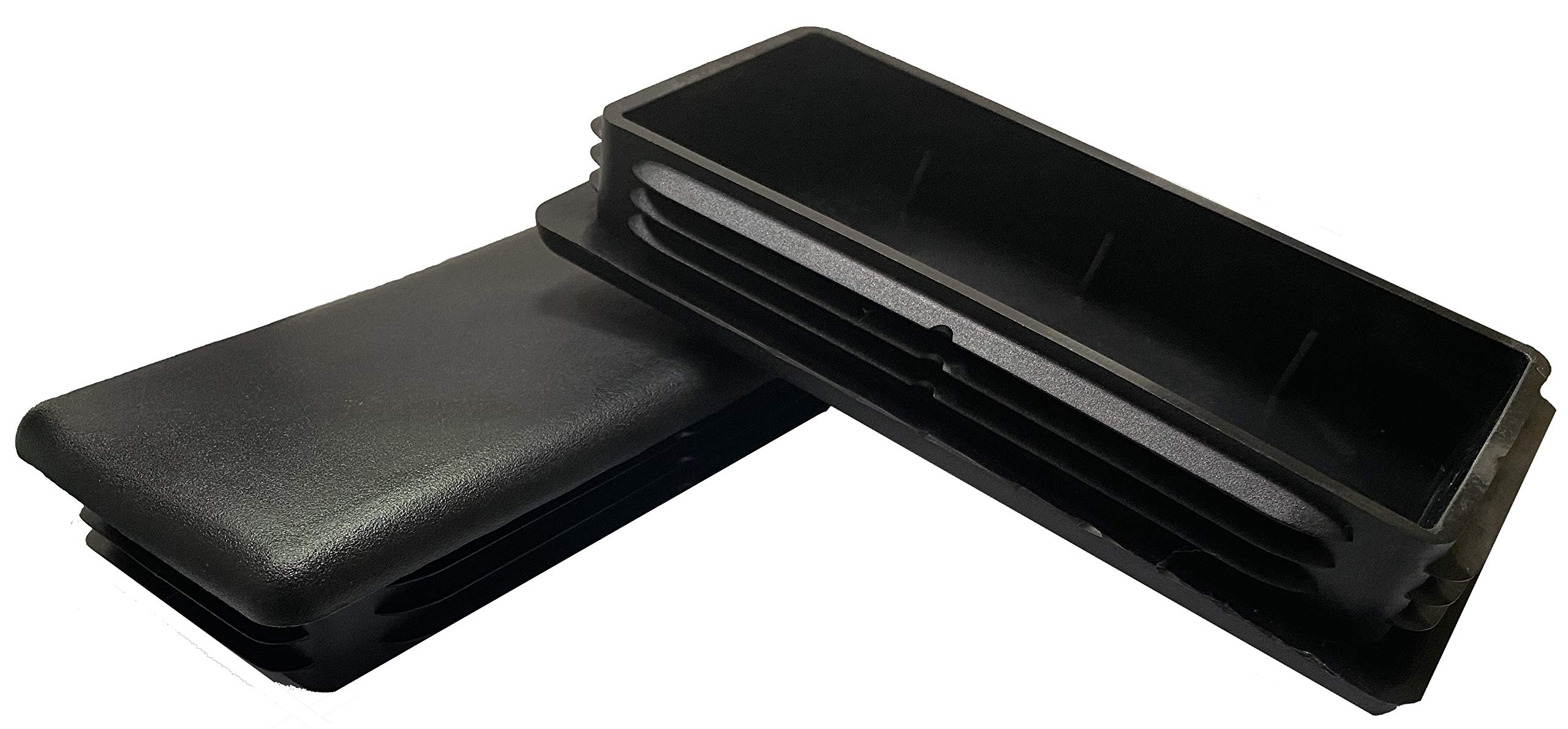 dexierp Protection Force 4 X 8" 102 X 203mm (Pack of 1) Rectangular OD Tubing Plastic Insert Plug, Tubing Post End Cap, Chair Glide