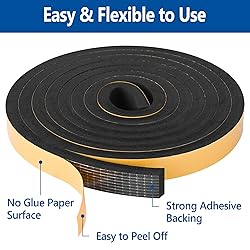 Self Adhesive Foam Tape Weatherstrip 3/4in x 3/8in