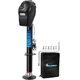 POLESTAR Electric Trailer Jack, 5000lbs Electric Power A-Frame Tongue Jack with Waterproof Protective Cover & LED Light for T